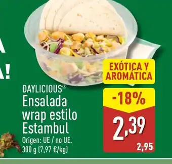 ALDI DAYLICIOUS Ensalada wrap estilo oferta