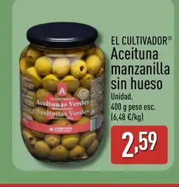 ALDI EL CULTIVADOR Aceituna manzanilla sin hueso oferta