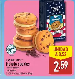 ALDI TRADER JOE'S Helado cookies oferta