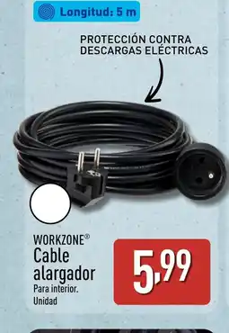 ALDI WORKZONE Cable alargador oferta