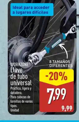 ALDI WORKZONE Llave de tubo universal oferta