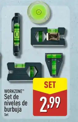 ALDI WORKZONE Set de niveles de burbuja oferta