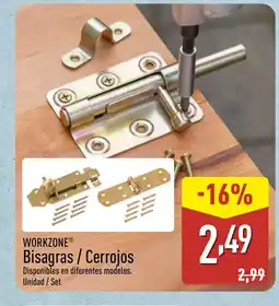 ALDI WORKZONE Bisagras / Cerrojos oferta