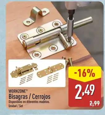 ALDI WORKZONE Bisagras / Cerrojos oferta