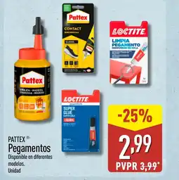 ALDI PATTEX Pegamentos oferta