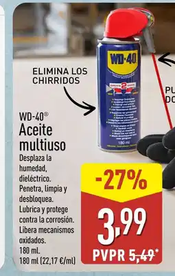 ALDI WD-40 Aceite multiuso oferta