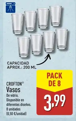 ALDI CROFTON Vasos oferta