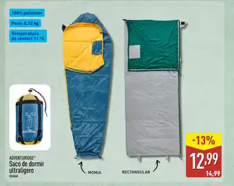 ALDI ADVENTURIDGE Saco de dormir ultraligero oferta