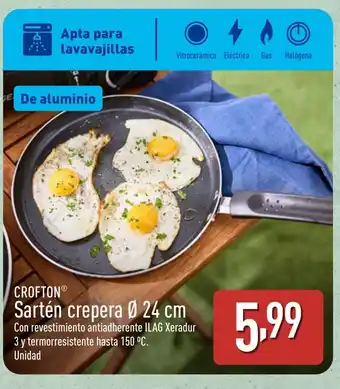 ALDI CROFTON Sartén crepera oferta