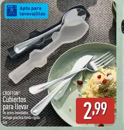 ALDI CROFTON Cubiertos para llevar oferta