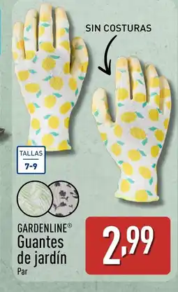 ALDI GARDENLINE Guantes de jardín oferta