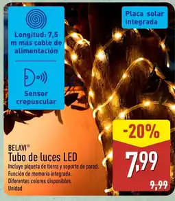 ALDI BELAVI Tubo de luces LED oferta