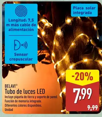 ALDI BELAVI Tubo de luces LED oferta