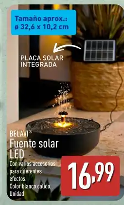 ALDI BELAVI Fuente solar LED oferta