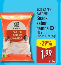 ALDI ASIA GREEN GARDEN Snack sabor gamba oferta