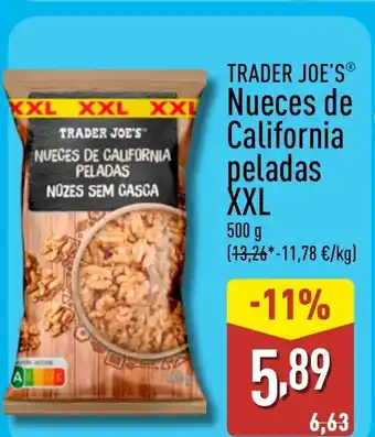 ALDI TRADER JOE'S Nueces de California peladas XXL oferta