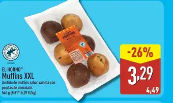 ALDI EL HORNO Muffins XXL oferta
