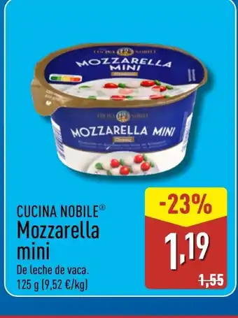 ALDI CUCINA NOBILE Mozzarella mini oferta