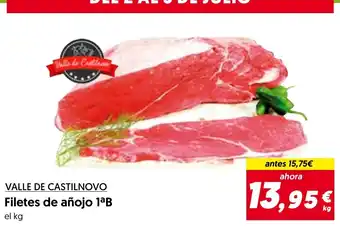 Hiper Usera VALLE DE CASTILNOVO Filetes de añojo 1ªB oferta