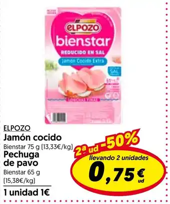 Hiper Usera ELPOZO Jamón cocido oferta