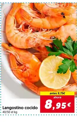 Hiper Usera Langostino cocido oferta