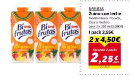 Hiper Usera BIFRUTAS Zumo con leche oferta