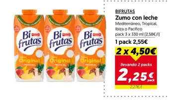 Hiper Usera BIFRUTAS Zumo con leche oferta