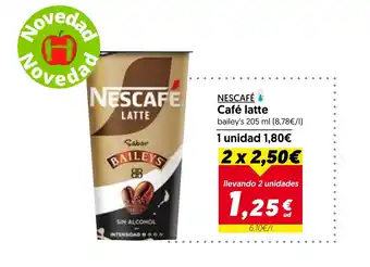 Hiper Usera NESCAFÉ Café latte oferta