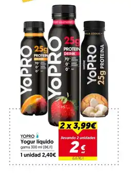 Hiper Usera YOPRO Yogur liquido oferta