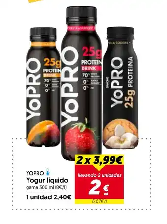 Hiper Usera YOPRO Yogur liquido oferta