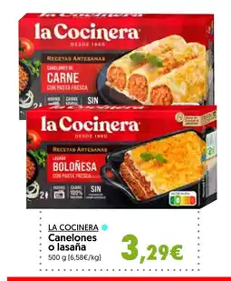 Hiper Usera LA COCINERA Canelones o lasaña oferta