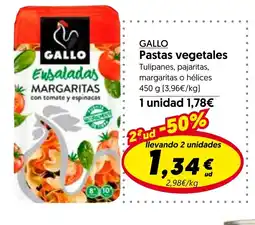 Hiper Usera GALLO Pastas vegetales oferta