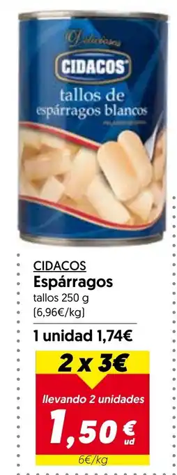 Hiper Usera CIDACOS Espárragos oferta