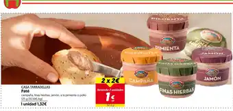 Hiper Usera CASA TARRADELLAS Paté oferta