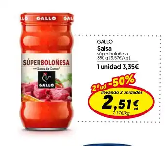 Hiper Usera GALLO Salsa oferta