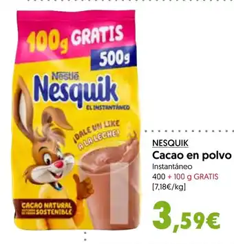 Hiper Usera NESQUIK Cacao en polvo oferta