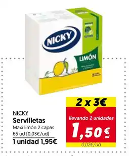 Hiper Usera NICKY Servilletas oferta