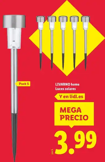 Lidl LIVARNO HOME Luces solares oferta