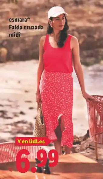 Lidl ESMARA Falda cruzada midi oferta