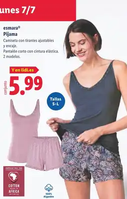 Lidl ESMARA Pijama oferta