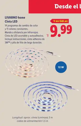 Lidl LIVARNO HOME Cinta LED oferta