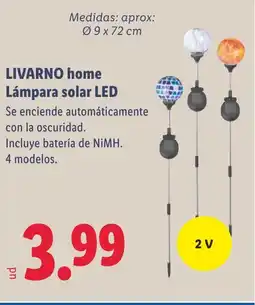 Lidl LIVARNO HOME Lámpara solar LED oferta