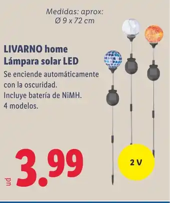 Lidl LIVARNO HOME Lámpara solar LED oferta