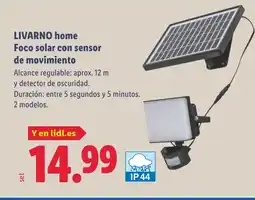 Lidl LIVARNO HOME Foco solar con sensor de movimiento oferta