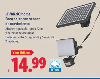 Lidl LIVARNO HOME Foco solar con sensor de movimiento oferta