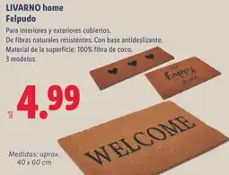 Lidl LIVARNO HOME Felpudo oferta
