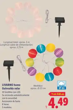 Lidl LIVARNO HOME Guirnalda solar oferta