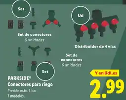 Lidl PARKSIDE Conectores para riego oferta