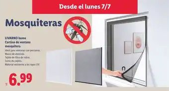 Lidl LIVARNO HOME Cortina de ventana mosquitera oferta
