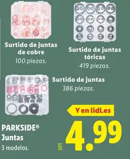 Lidl PARKSIDE Juntas oferta